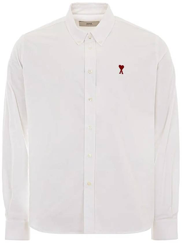 De Coeur Long Sleeve Shirt Ivory - AMI - BALAAN 3