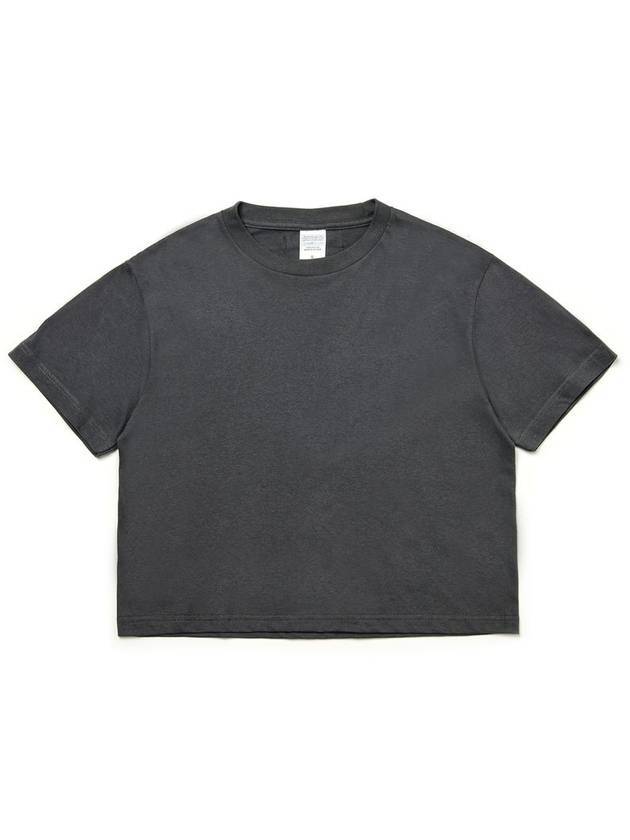 Cropped Short Sleeve T Shirt Charcoal - C WEAR BY THE GENIUS - BALAAN 1