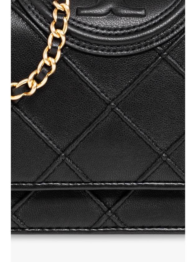 Tory Burch ‘Fleming’ Strapped Wallet, Women's, Black - TORY BURCH - BALAAN 6