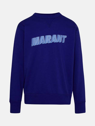 Miky Logo Print Sweatshirt Blue - ISABEL MARANT - BALAAN 1