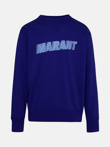 Miky Logo Print Sweatshirt Blue - ISABEL MARANT - BALAAN 1