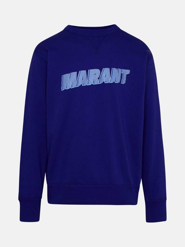 Miky Logo Print Sweatshirt Blue - ISABEL MARANT - BALAAN 1