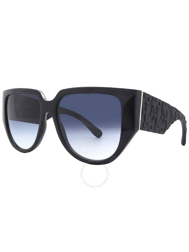 Salvatore Ferragamo Blue Gradient Browline Ladies Sunglasses SF1088SE 001 57 - SALVATORE FERRAGAMO - BALAAN 3