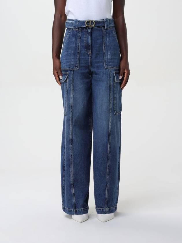 Jeans Twinset in denim di cotone - TWINSET - BALAAN 1