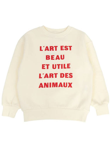 Kids brushed sweatshirt F24022 221 FR - THE ANIMALS OBSERVATORY - BALAAN 1