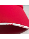 golf wear logo line color sun cap Red - J JANE - BALAAN 4