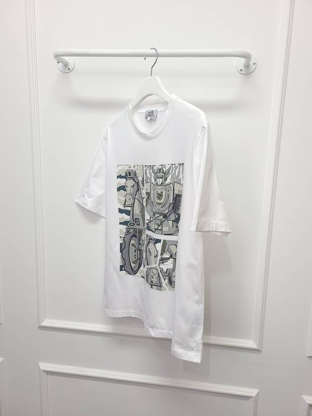 White Horse Mazinger Printing Short Sleeve T Shirt M - HERMES - BALAAN 3