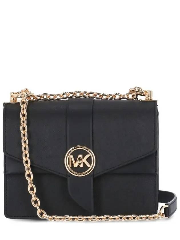 Greenwich Small Saffiano Leather Cross Bag Black - MICHAEL KORS - BALAAN 1