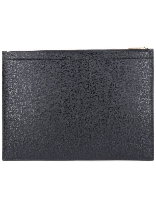 Medium Document Holder Clutch Bag Black - THOM BROWNE - BALAAN 4