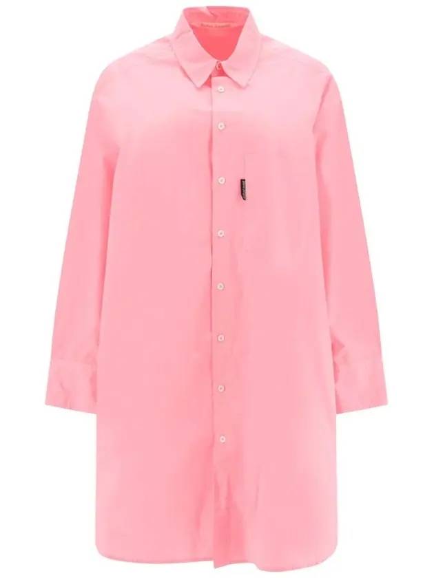 Shirt Midi Dress Pink - PALM ANGELS - BALAAN 1