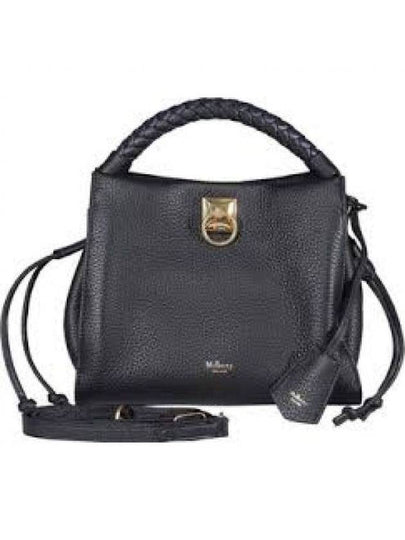 Iris Small Heavy Grain Shoulder Bag Black - MULBERRY - BALAAN 2