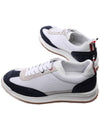 Fine Kid Suede Tech Runner Sneaker Navy - THOM BROWNE - BALAAN 7