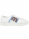 Logo Low Top Sneakers White - MIU MIU - BALAAN 2