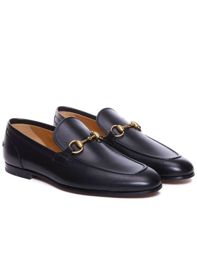 Jordaan Leather Loafers Black - GUCCI - BALAAN 4