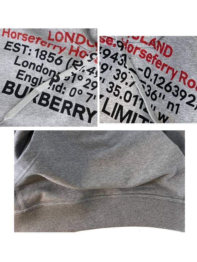 Location Cotton Hoodie Grey - BURBERRY - BALAAN 9