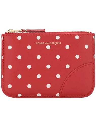 Wallet Polka Dot Coin Purse Red - COMME DES GARCONS WALLET - BALAAN 1