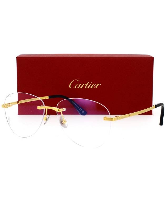 Eyewear Temple Gold Bridge Glasses - CARTIER - BALAAN 3