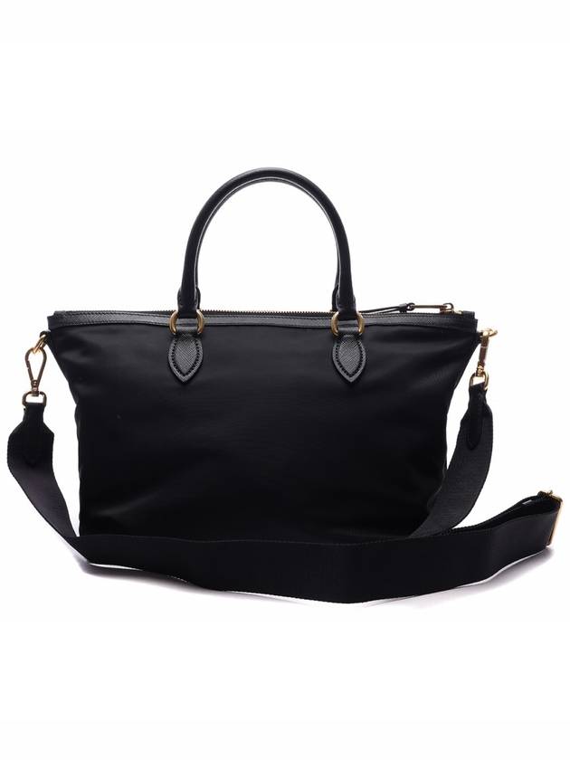 Gold Pocono Nylon Tote Bag Black - PRADA - BALAAN 5