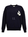 Ateley Logo Cotton Sweatshirt Midnight - ISABEL MARANT - BALAAN 2