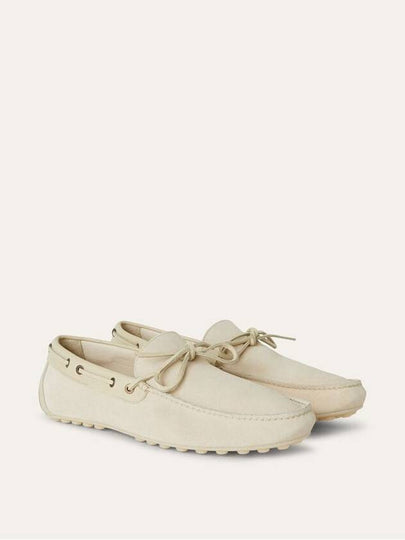 Dot Sole Work Moccasin Driving Shoes Ecru - LORO PIANA - BALAAN 2