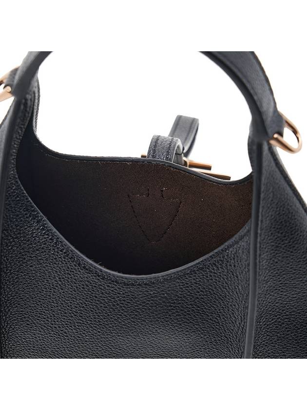 T Timeless Leather Micro Shoulder Bag Black - TOD'S - BALAAN 10