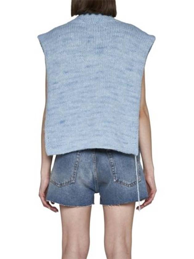 Botanical Dye Knit Vest Pale Blue - MAISON MARGIELA - BALAAN 5