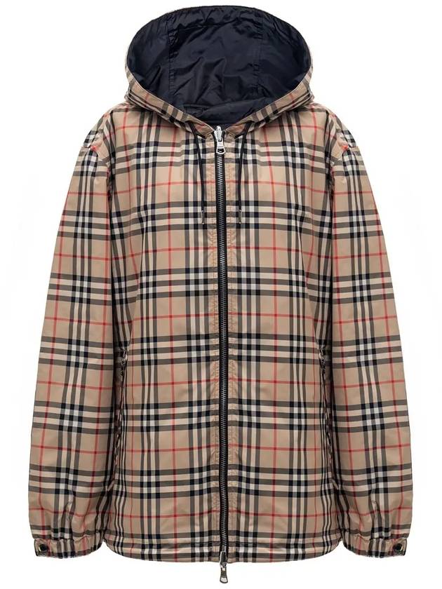 Reversible Vintage Check Hooded Jacket Archive Beige - BURBERRY - BALAAN 3