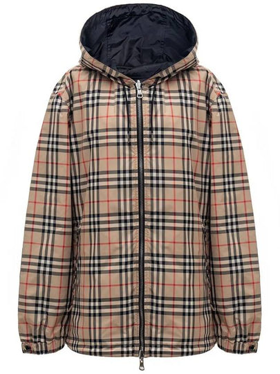 Reversible Vintage Check Hooded Jacket Archive Beige - BURBERRY - BALAAN 2