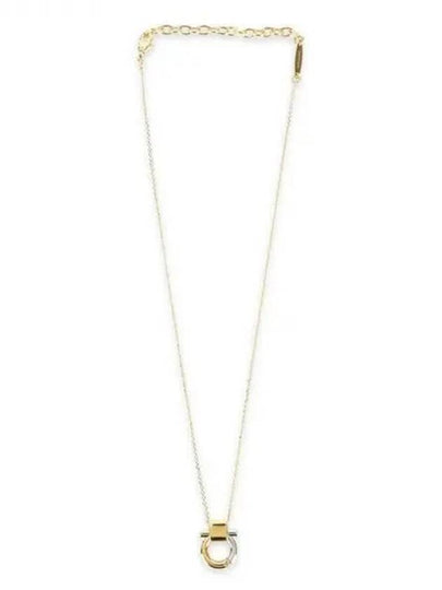 Gancini Pendant Necklace Gold - SALVATORE FERRAGAMO - BALAAN 2