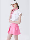 Vivid Cargo Skirt PINK - MONBIRDIE GOLF - BALAAN 9