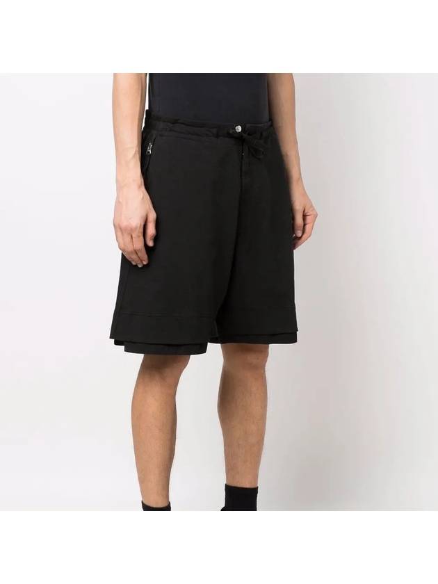 Wappen Patch Shadow Bermuda Shorts Black - STONE ISLAND - BALAAN 4