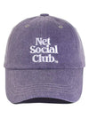 PIGMENT STITCH CAP BERRY VIOLET - NET SOCIAL CLUB - BALAAN 4