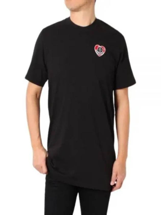 Logo Patch Short Sleeve T-Shirt Black - MONCLER - BALAAN 2