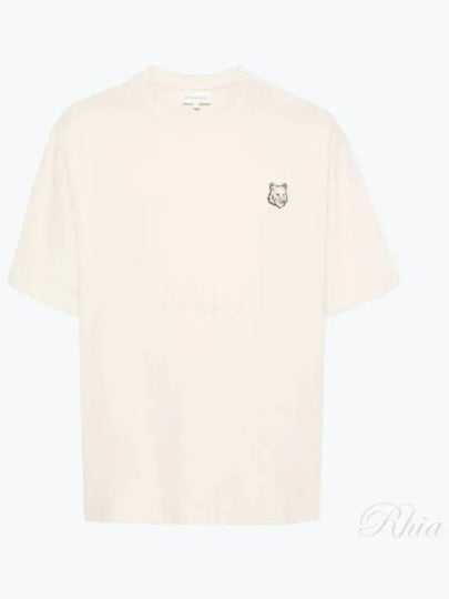 Bold Fox Head Patch Oversized Short Sleeve T-Shirt Beige - MAISON KITSUNE - BALAAN 2