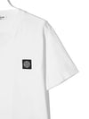 Kids Logo Patch T Shirt White 761620147 V0001 - STONE ISLAND - BALAAN 4