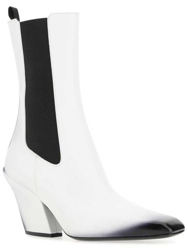 pointed toe Chelsea boots white - PRADA - BALAAN 3