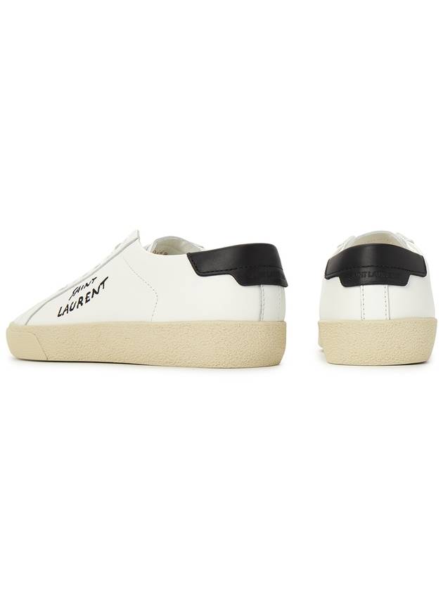 Court Classic Black Tab Low Top Sneakers White - SAINT LAURENT - BALAAN 7