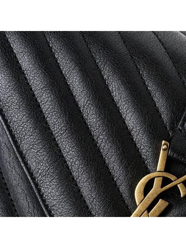 College Medium in Quilted Leather Shoulder Bag Black - SAINT LAURENT - BALAAN 6