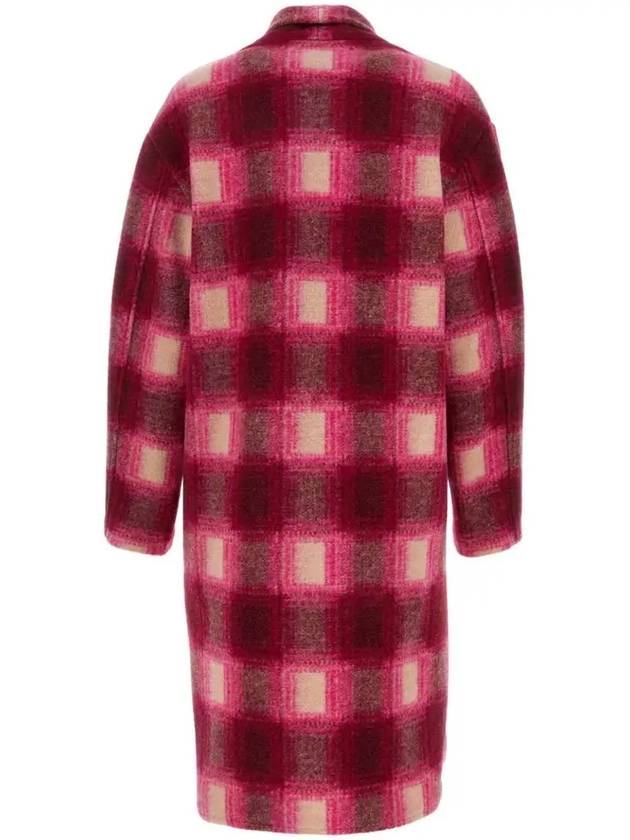 GABRIEL Check Wool Coat Fuchsia MA0019FA A3D27E 40FA - ISABEL MARANT - BALAAN 3