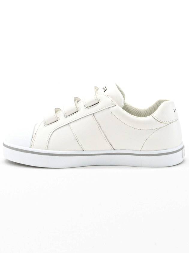 Kids Vitello Velcro Sneakers 0O0804 2OED F0009 - PRADA - BALAAN 4