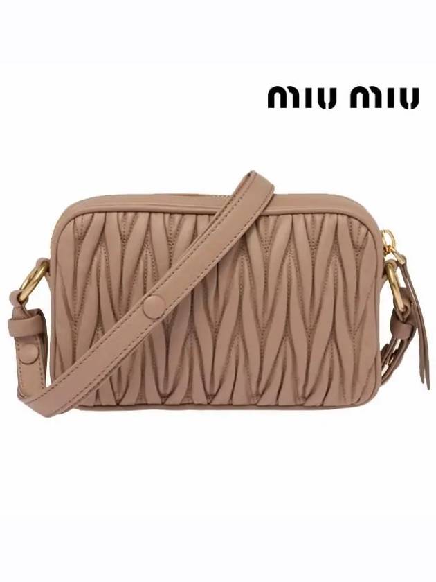 Materasse Nappa Leather Shoulder Bag Cameo - MIU MIU - BALAAN 4