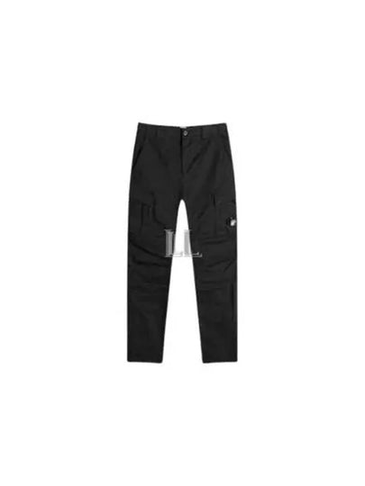 Stretch Sateen Ergonomic Lens Double Cargo Straight Pants Black - CP COMPANY - BALAAN 2