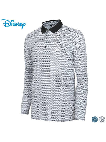 Pattern PK Long Sleeve Collar T-Shirt DN1MTS010 - DISNEY GOLF - BALAAN 1