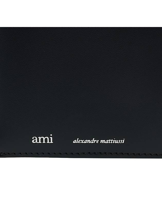 Logo Bifold Wallet Black - AMI - BALAAN 7