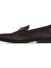 Men's Suede Loafers Dark Brown - TOD'S - BALAAN 4