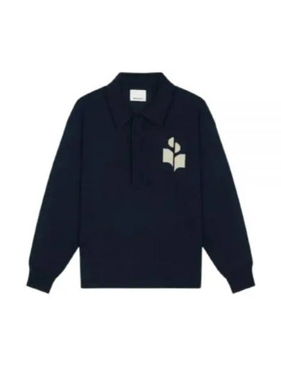 William Logo Polo Shirt Midnight - ISABEL MARANT - BALAAN 2