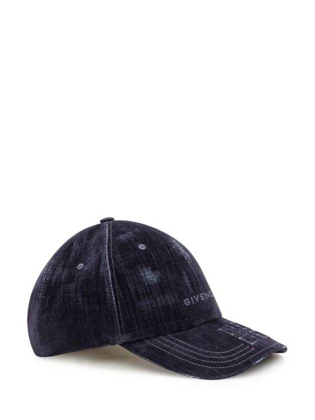 Embroidered Logo Denim Ball Cap Blue - GIVENCHY - BALAAN 3