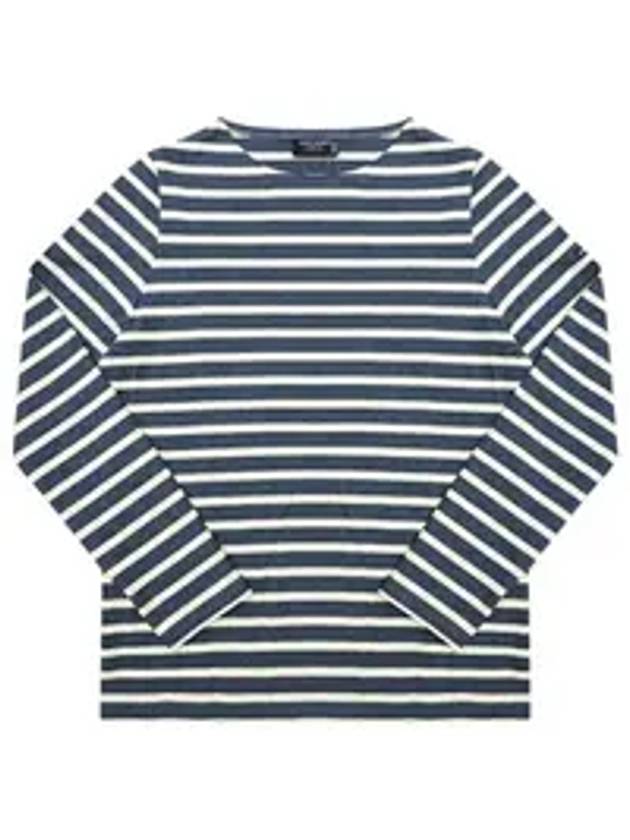 Merdam II Striped Long Sleeve T-Shirt Jean Chambre - SAINT JAMES - BALAAN 1