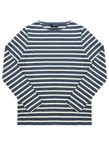 Merdam II Striped Long Sleeve T-Shirt Jean Chambre - SAINT JAMES - BALAAN 1