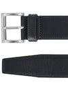 Leather Belt Black Black - PRADA - BALAAN 4